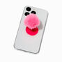 Hot Pink Pom Pom Phone Ring &amp; Grip,