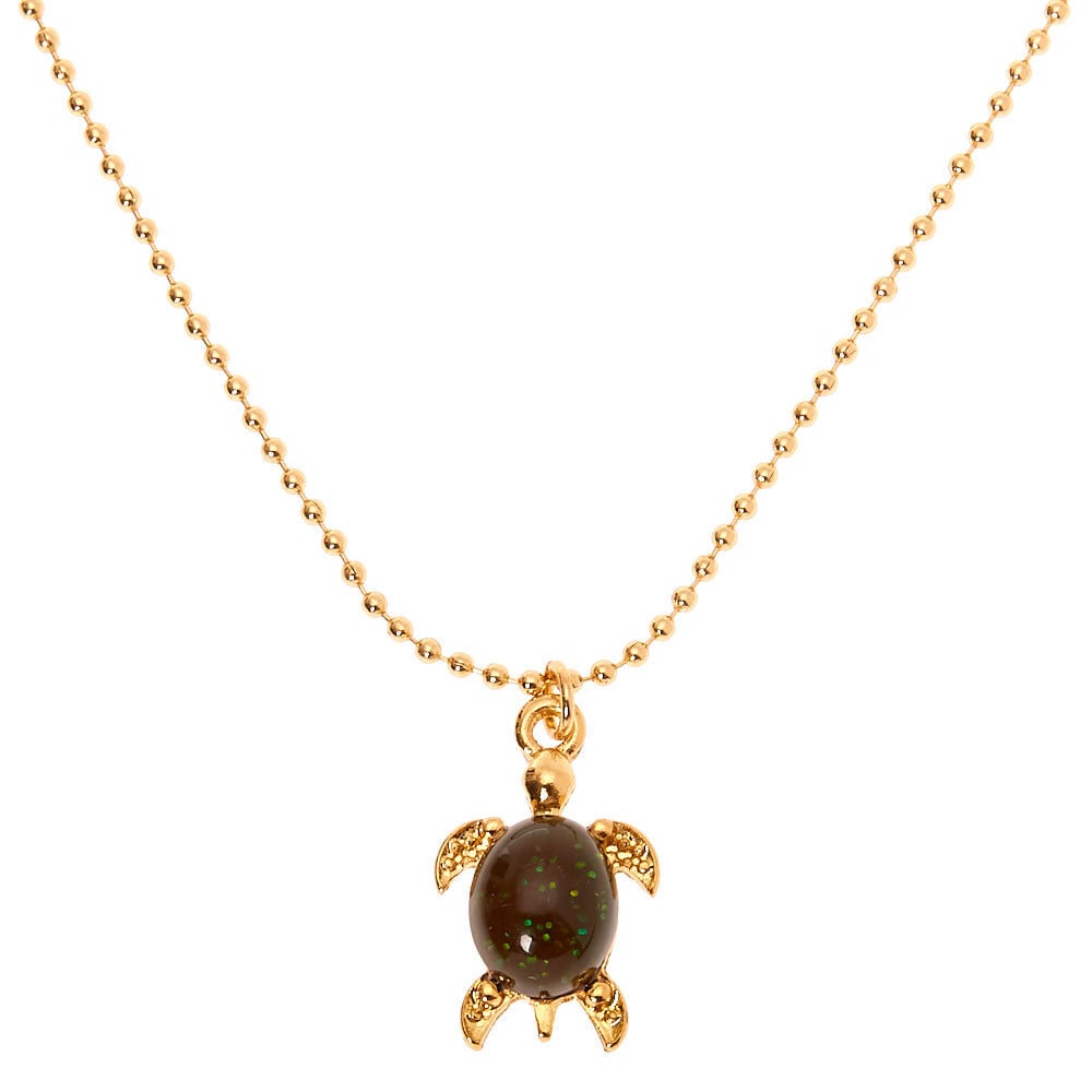 Mood Turtle Pendant Necklace Claire s US