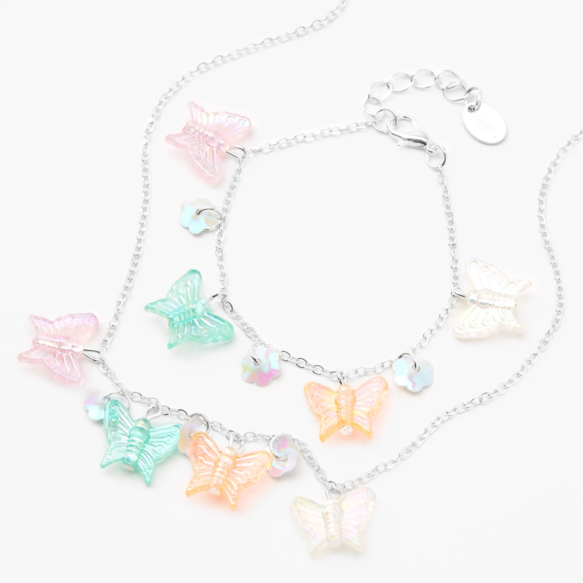 Claire's shop butterfly necklace