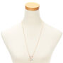 Embellished Long Initial Pendant Necklace - S,