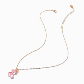 Best Friends Iridescent Teddy Bear Pendant Necklaces - 3 Pack,