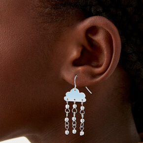 Blue Rain Cloud 1.5&quot; Drop Earrings,