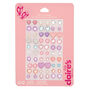 Claire&#39;s Club Pastel Heart Stick On Earrings - 30 Pack,