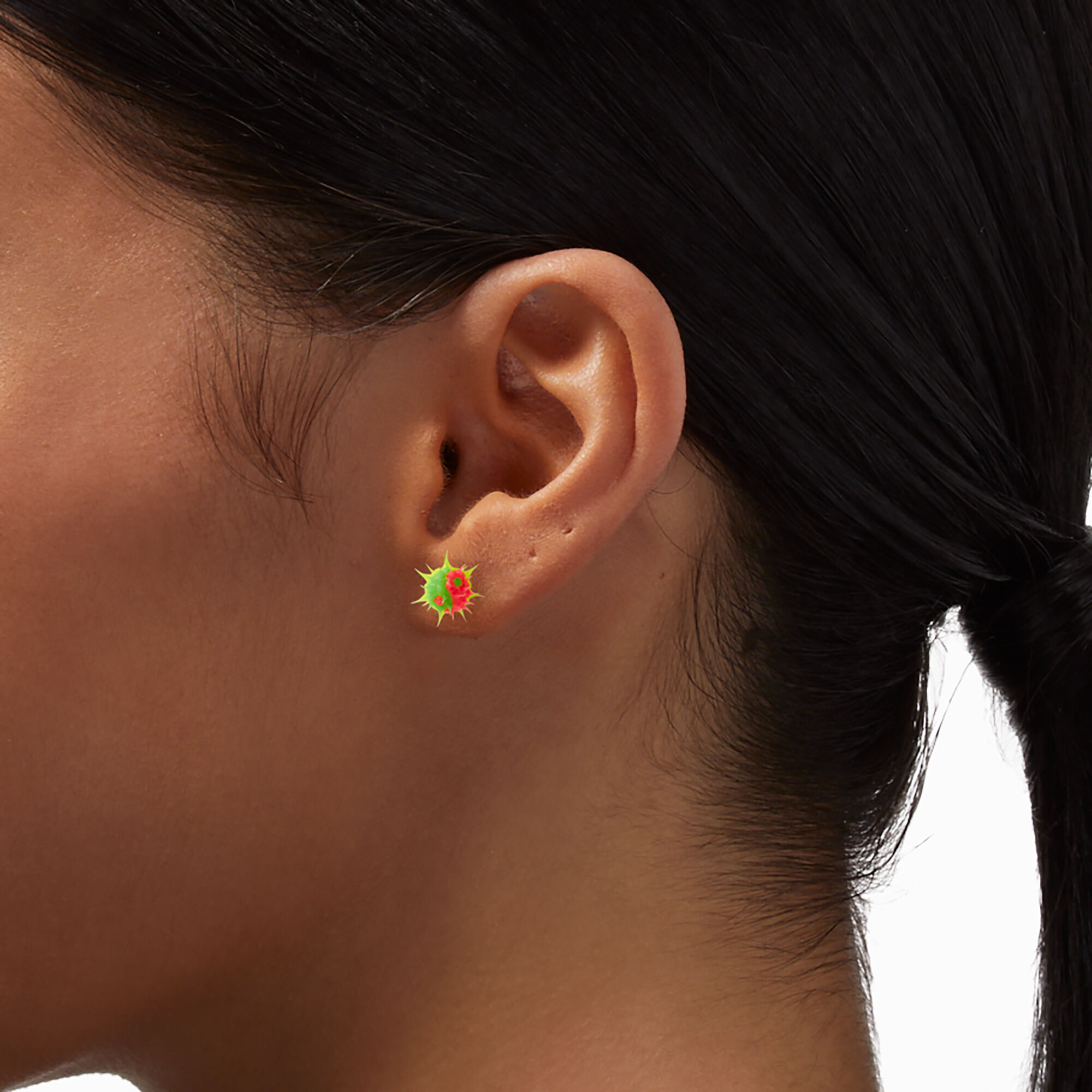 Spiky cheap ball earrings