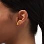 Neon Yin Yang Fireball Stud Earrings,