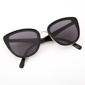 Chic Mod Black Cat Eye Sunglasses,