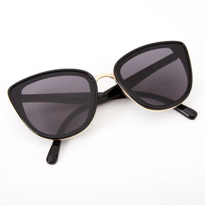 Lunettes de soleil &oelig;il de chat style mod chic - Noir,