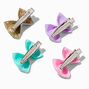 Claire&#39;s Club Forest Glitter Hair Bow Clips - 6 Pack,