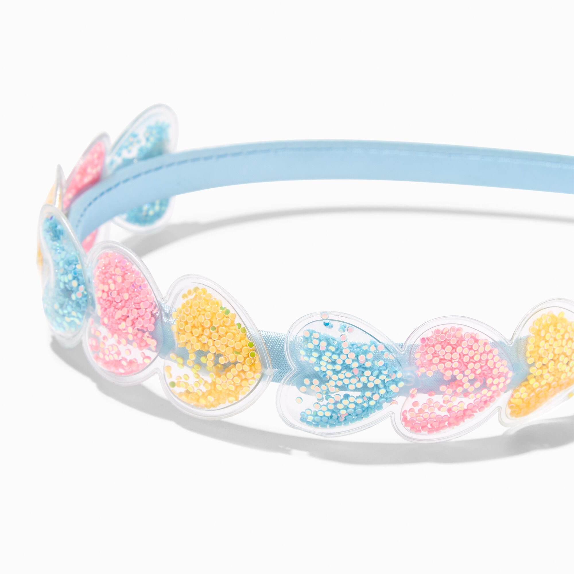 Claire's Club Confetti Shaker Hearts Headband,