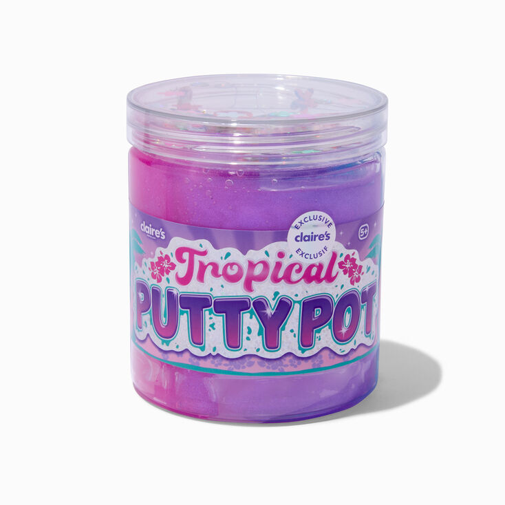 Pot de p&acirc;te &agrave; modeler tropicale en exclusivit&eacute; chez Claire&rsquo;s,