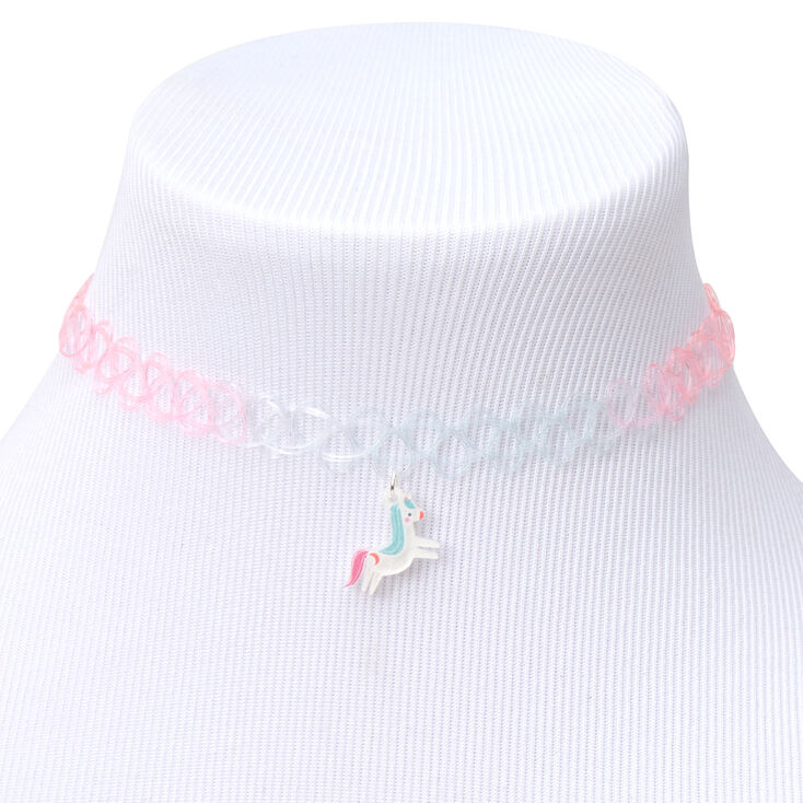 Claire&#39;s Club Unicorn Choker Necklace,