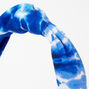 Blue Waters Tie Dye Knotted Bow Headband,