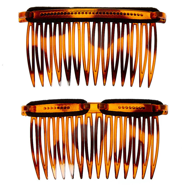 LocALoc&reg; Bandables Tortoiseshell Hair Combs - Brown, 2 Pack,