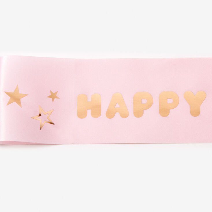 Claire's Club Pink Birthday Sash