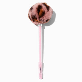 Leopard Print Pink Pom Pom Pen,