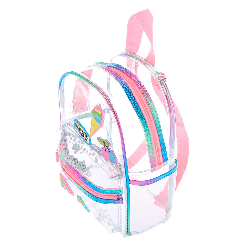 Claire's clearance clear backpack