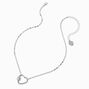 T H E M E x Claire&#39;s Silver-tone Heart Carabiner Necklace,