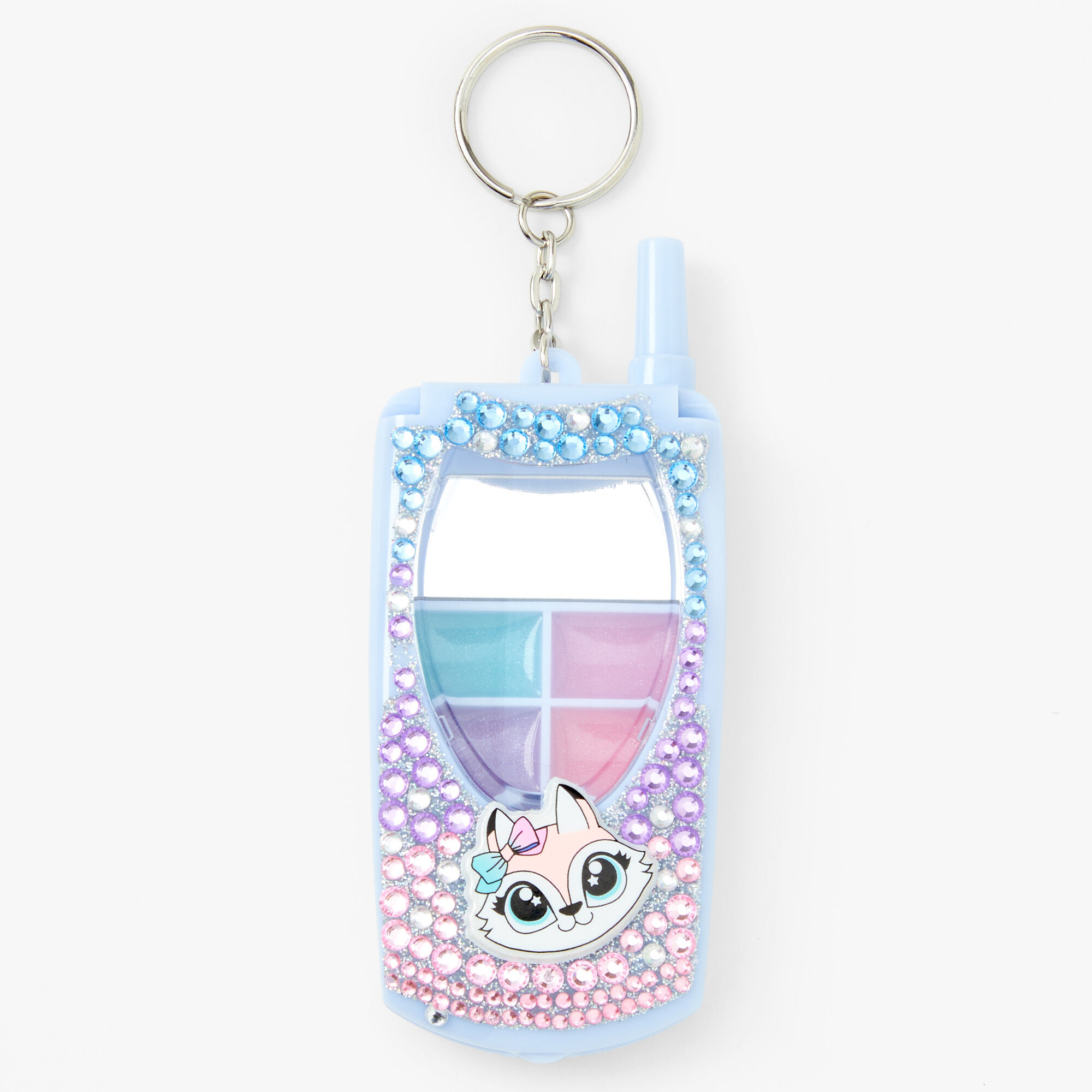 Critter Flip Phone Bling Lip Gloss Set - Pale Blue,
