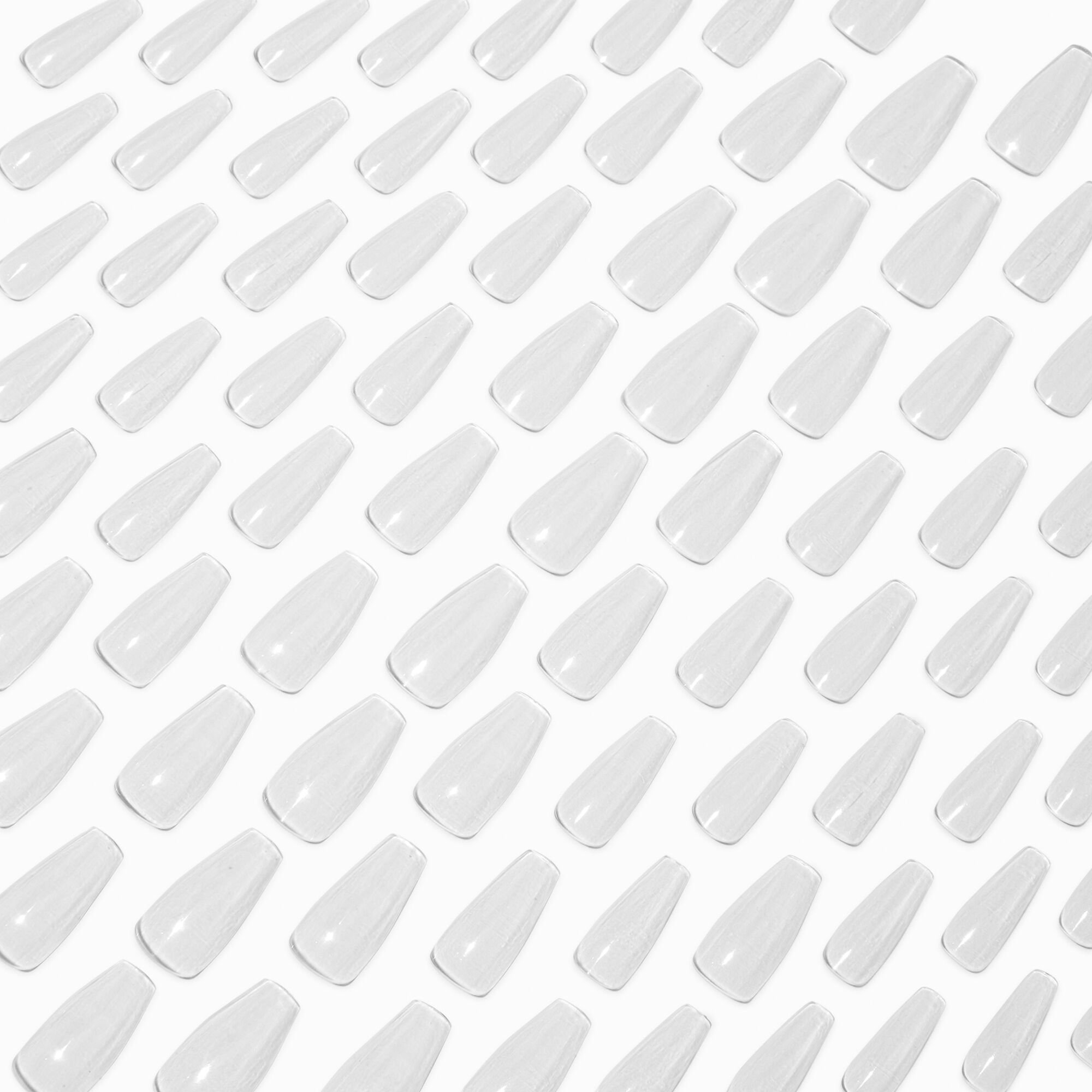 Blank Squareletto Vegan Faux Nail Set - 100 Pack,