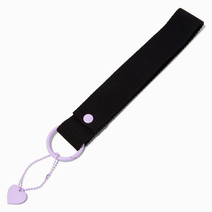 Porte-cl&eacute;s bracelet toile vierge &agrave; personnaliser,