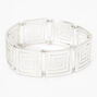 SilverGreek Key Stretch Bracelet,
