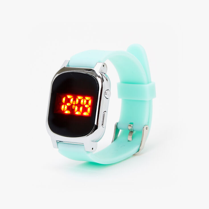 Solid Silicone LED Watch - Mint,