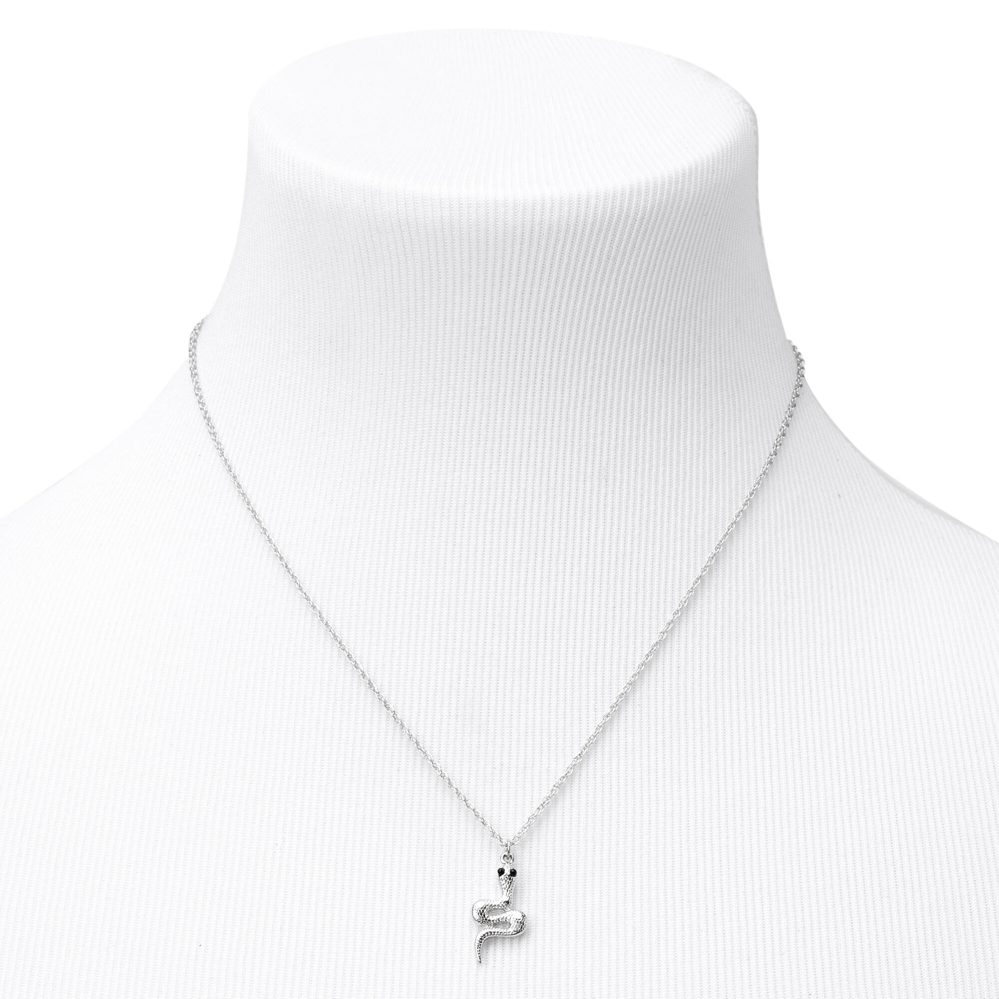 Silver Textured Snake Jewelry Set - 2 Pack,