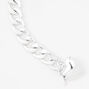 Silver Heart Toggle Chain Link Bracelet,