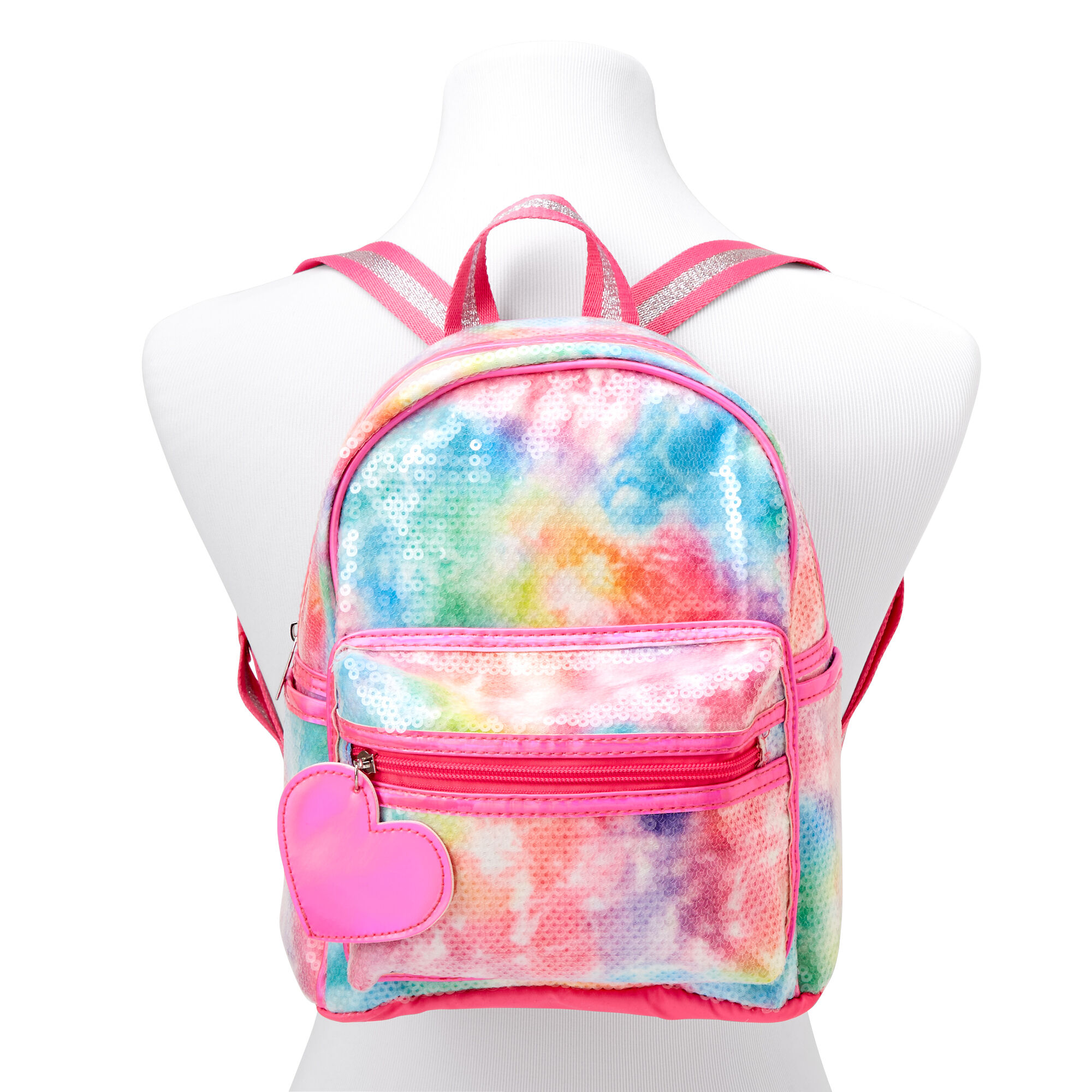 Sequin Tie-Dye Mini Backpack- Rainbow,
