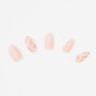 Luxe Pearl Stiletto Faux Nail Set - White, 24 Pack,