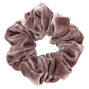 Medium Velvet Hair Scrunchie - Grey,