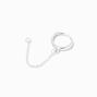 Sterling Silver One 8MM Chain Hoop Do-It-Yourself Connector Earring,