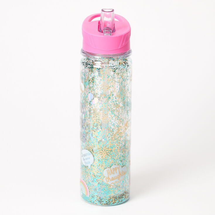 Happy Thoughts Shaker Water Bottle,