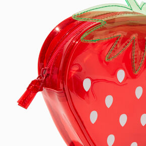 Strawberry Transparent Makeup Bag,