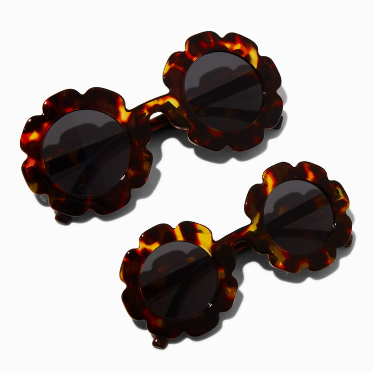 Mommy &amp; Me Matching Tortoiseshell Daisy Sunglasses - 2 Pack,