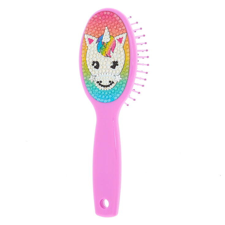 Claire's Club Starbright the Unicorn Mini Paddle Hair Brush - Purple | Claire's Claire's Club Starbright the Unicorn Mini Paddle Hair Brush - Purple | Claire's