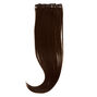 Extensions de cheveux synth&eacute;tiques &agrave; clip - Brun fonc&eacute;, lot de 4,