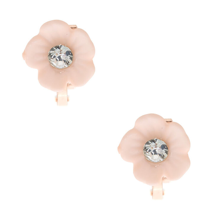 Claire&#39;s Club Rose Gold Flower Jewelry Set - Pink, 3 Pack,