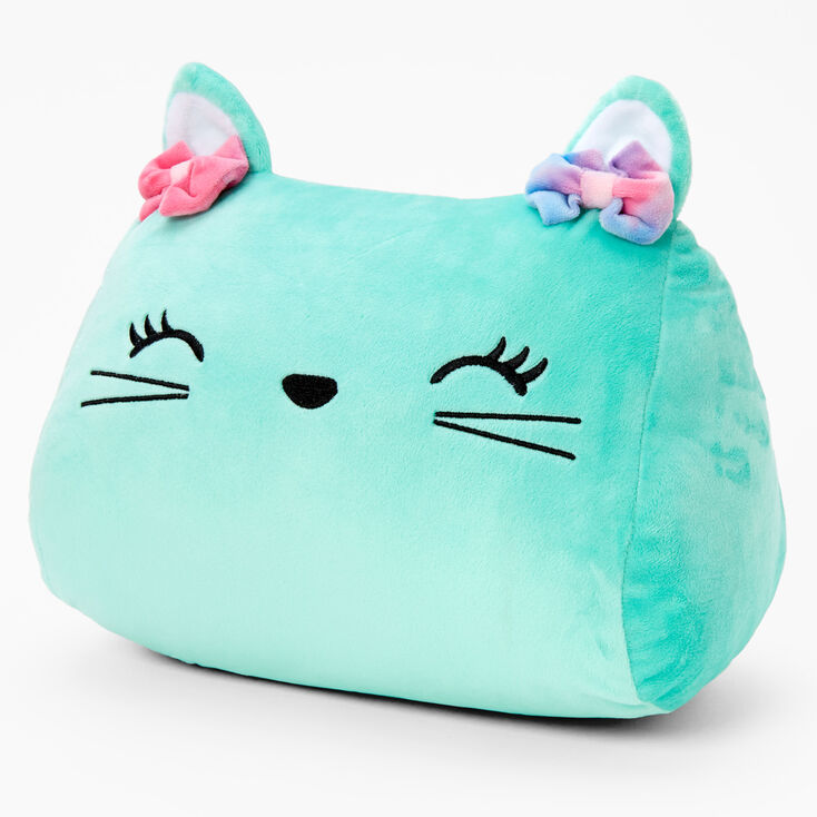 Cat iPad&reg; Pillow - Mint,