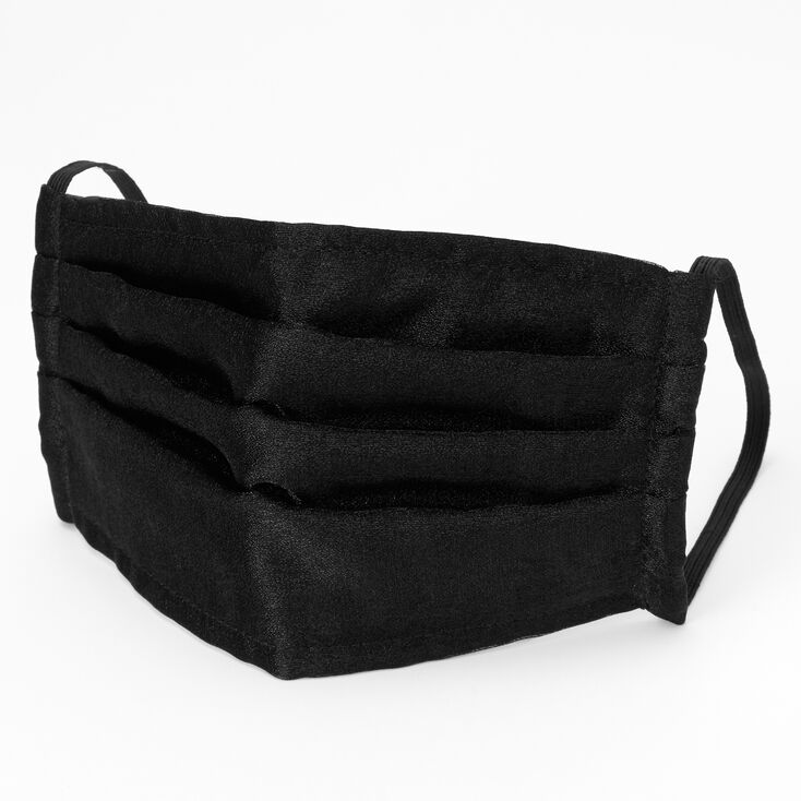 Claire's Masque en tulle plissé noir - Taille adulte