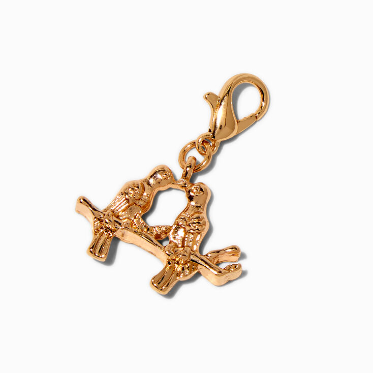 T H E M E x Claire&#39;s Gold-tone Love Birds Charm,