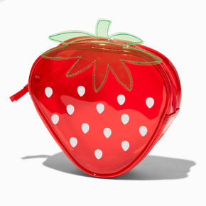 Strawberry Transparent Makeup Bag,