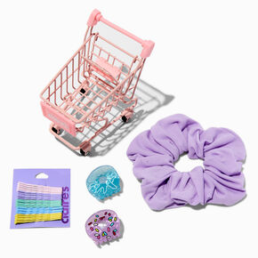 Shopping Cart Scrunchie &amp; Hair Clip Set,