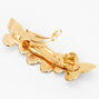 Gold Triple Butterfly Hair Barrette,