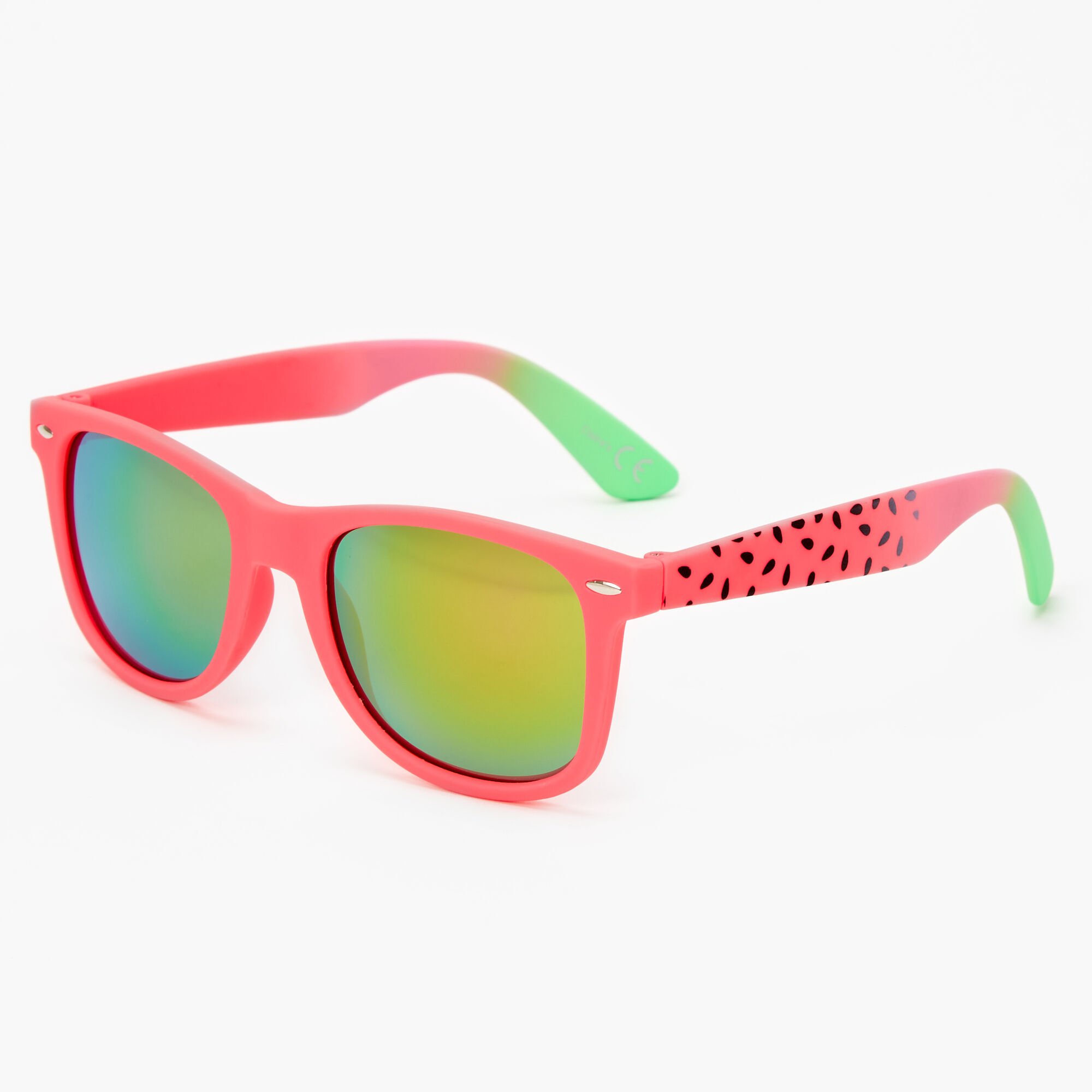 View Claires Watermelon Retro Sunglasses Rainbow information