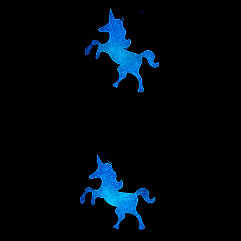 Best Friends Pastel Unicorn Glow In The Dark Tattoo Choker Necklaces - 2 Pack,