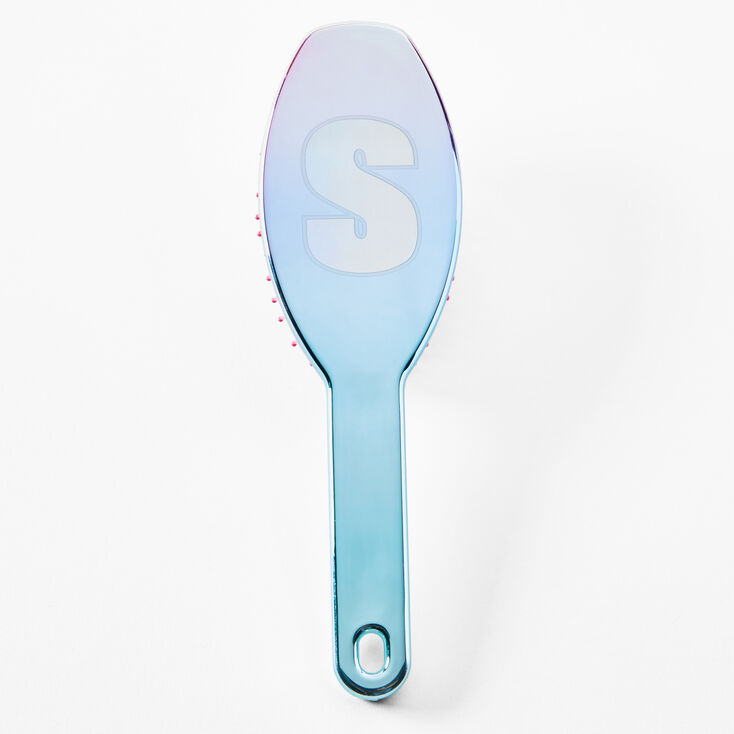 Initial Paddle Hair Brush - Blue, S,