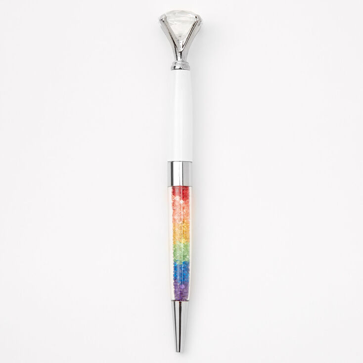 Rainbow Shaker Diamond Top Pen,