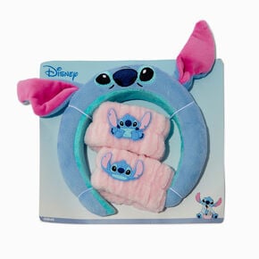 Disney Stitch Claire&#39;s Exclusive Slumber Party Spa Headband &amp; Face Washing Wrist Bands - 3 Pack,