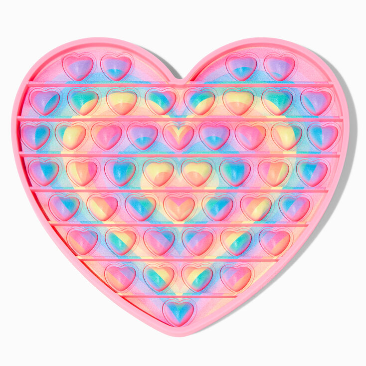 Pop Fashion 7&#39;&#39; Printed Heart Fidget Toy,